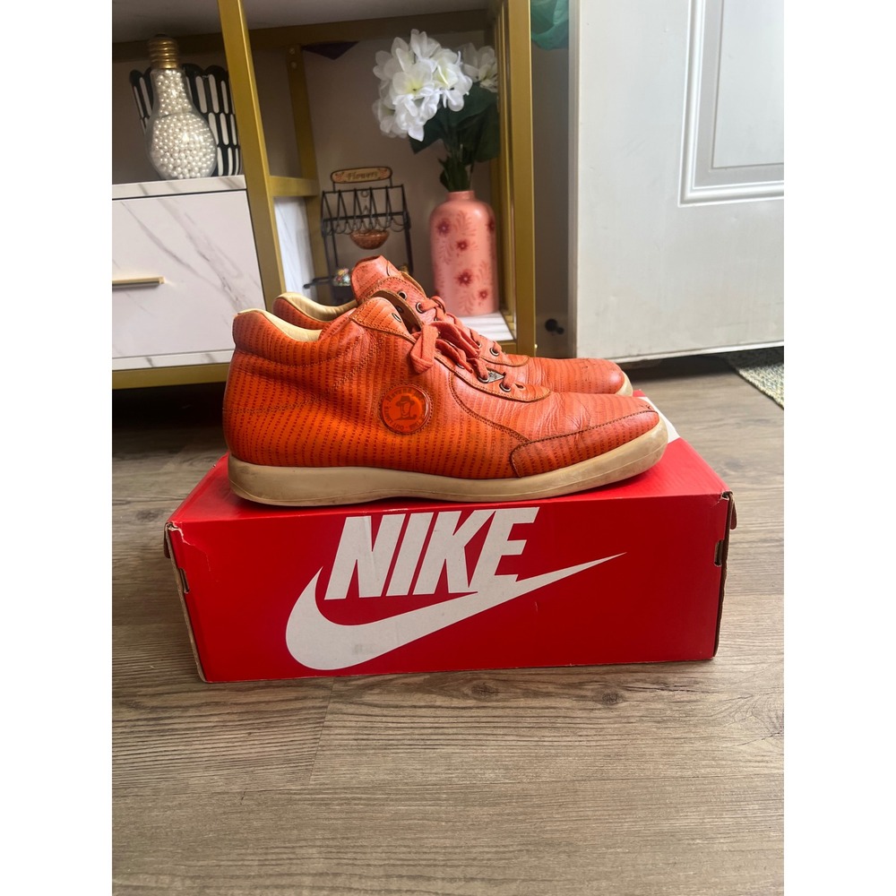 Havana Joe Men's Leather Mid Top Orange Boot EV10 Size 13 Made In Spain